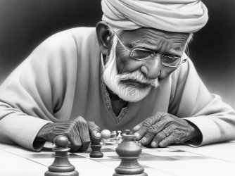 DreamShaper_v7_Detailed_pencil_sketch_of_an_elderly_Indian_man_0.jpg